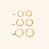Pavé Huggie Hoops | 10mm