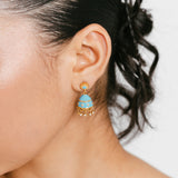 Blue Mini Jhumka Studs
