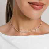 Tennis Necklace on model