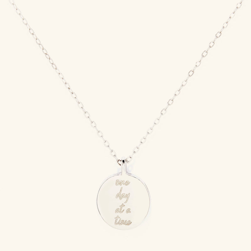 "One Day at a Time" Affirmations Necklace - Nominal