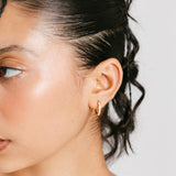 Pavé Huggie Hoops | 10mm
