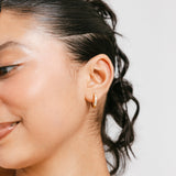 Pavé Huggie Hoops | 10mm