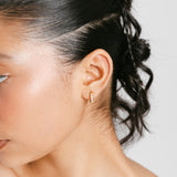 Pavé Chunky Huggie Hoops | 10mm