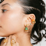 Paisley Enamel Studs
