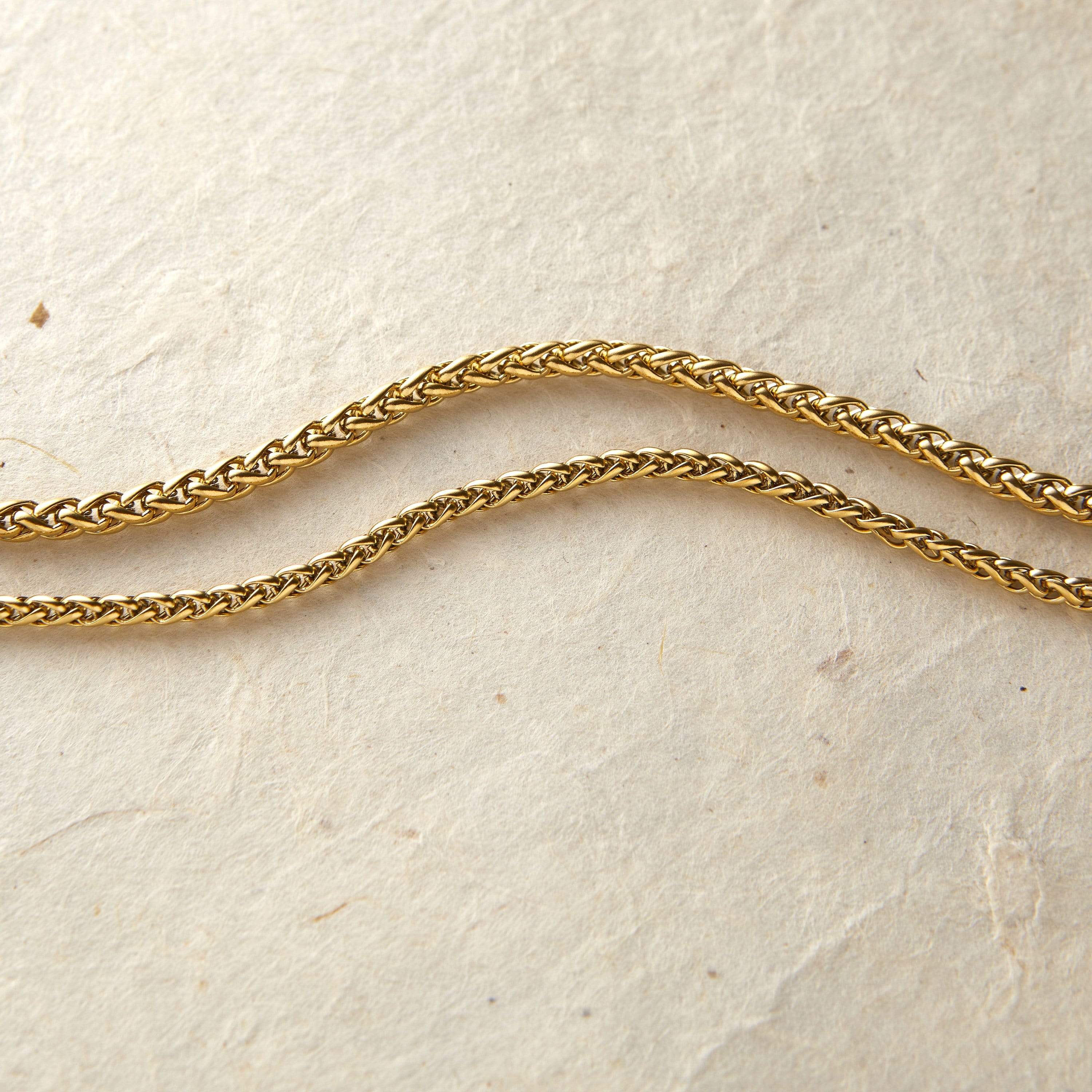 Wheat Chain Anklet, 2mm / Silver| Nominal