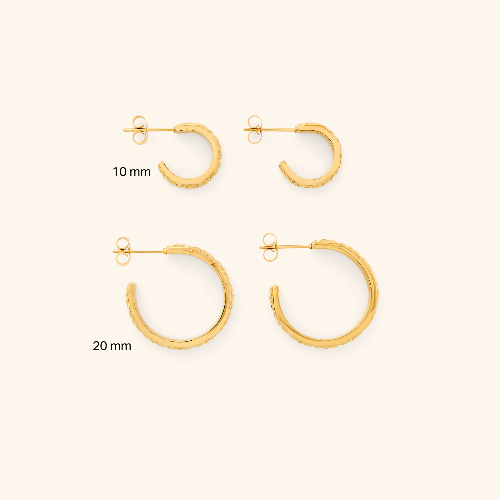 Tatreez Hoop Earrings