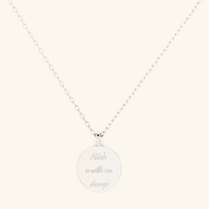 "Allah is With Me pimage_ Always" Affirmations Necklace - Nominal
