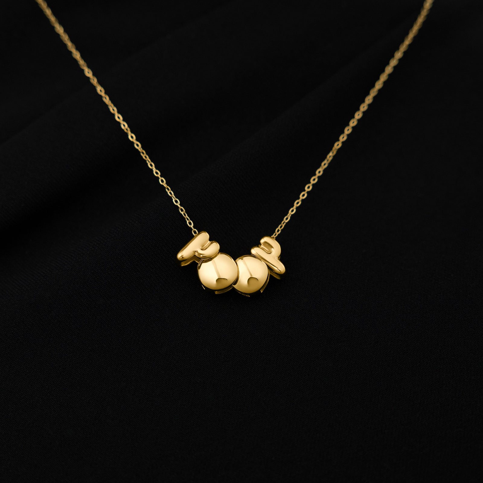 Arabic Bubble Birthyear Necklace - Nominal