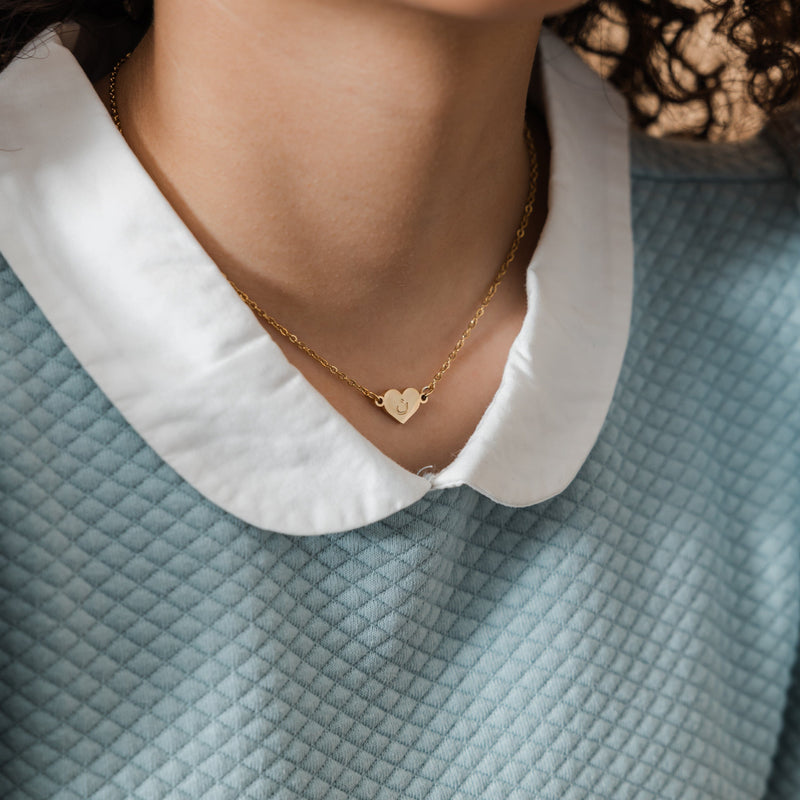 Arabic Letter Heart Necklace | Girls - Nominal