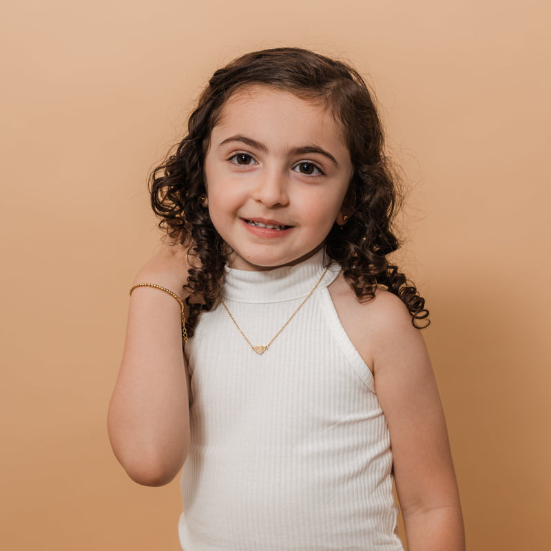 Arabic Letter Heart Necklace | Girls - Nominal