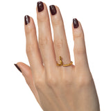 Arabic Letter Wrap Ring