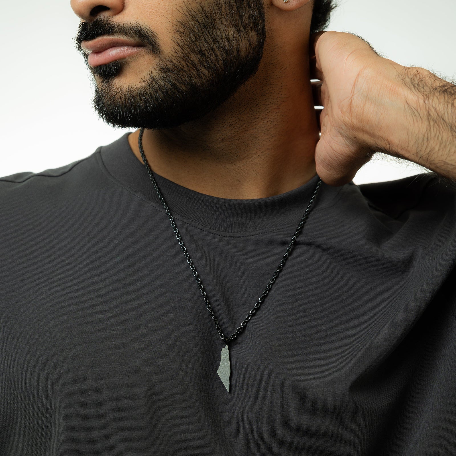 Ayatul Kursi Country Map Necklace | Men - Nominal
