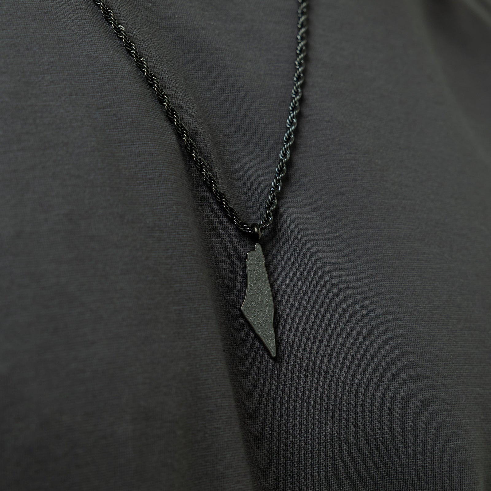 Ayatul Kursi Country Map Necklace | Men - Nominal
