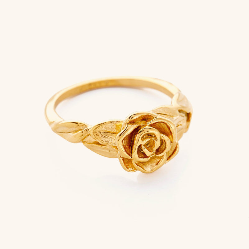 925 Sterling Silver Beautiful Rose Ring R01595