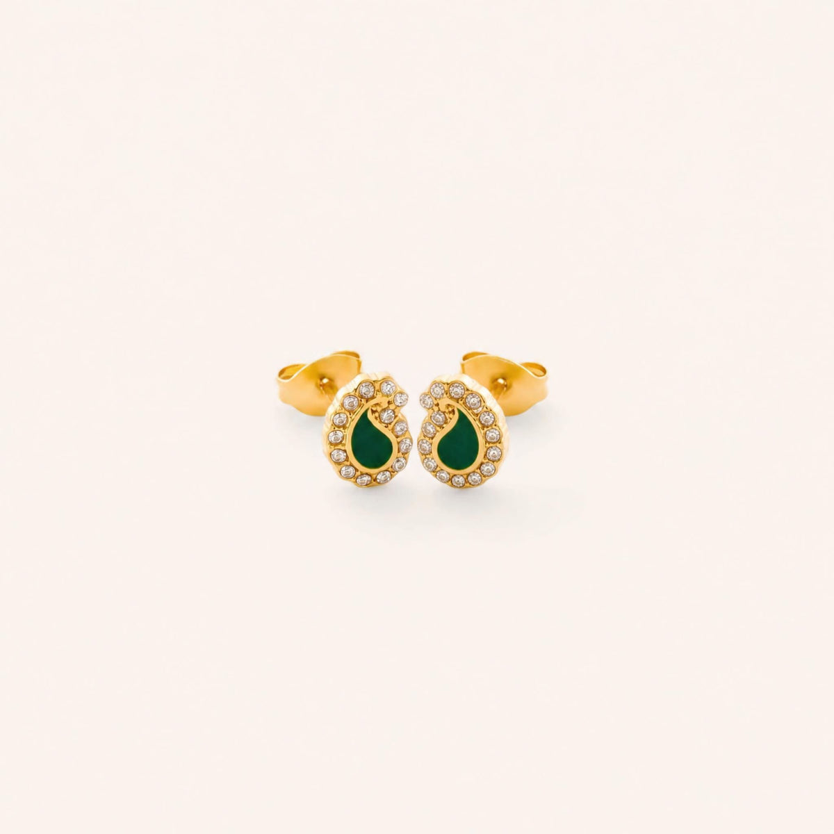 Paisley Enamel Studs