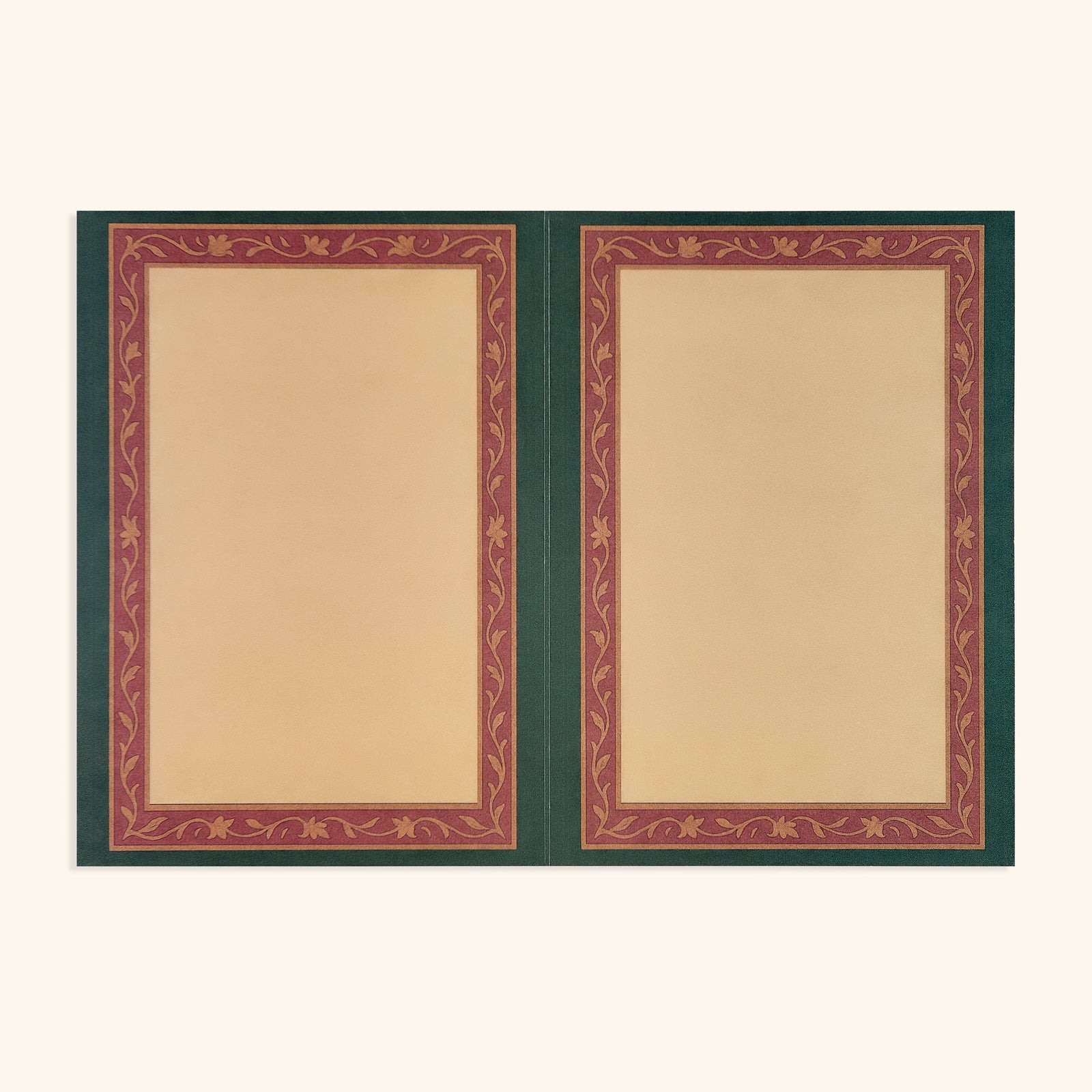 Blank inside of the Palestinian Blooms Greeting Card