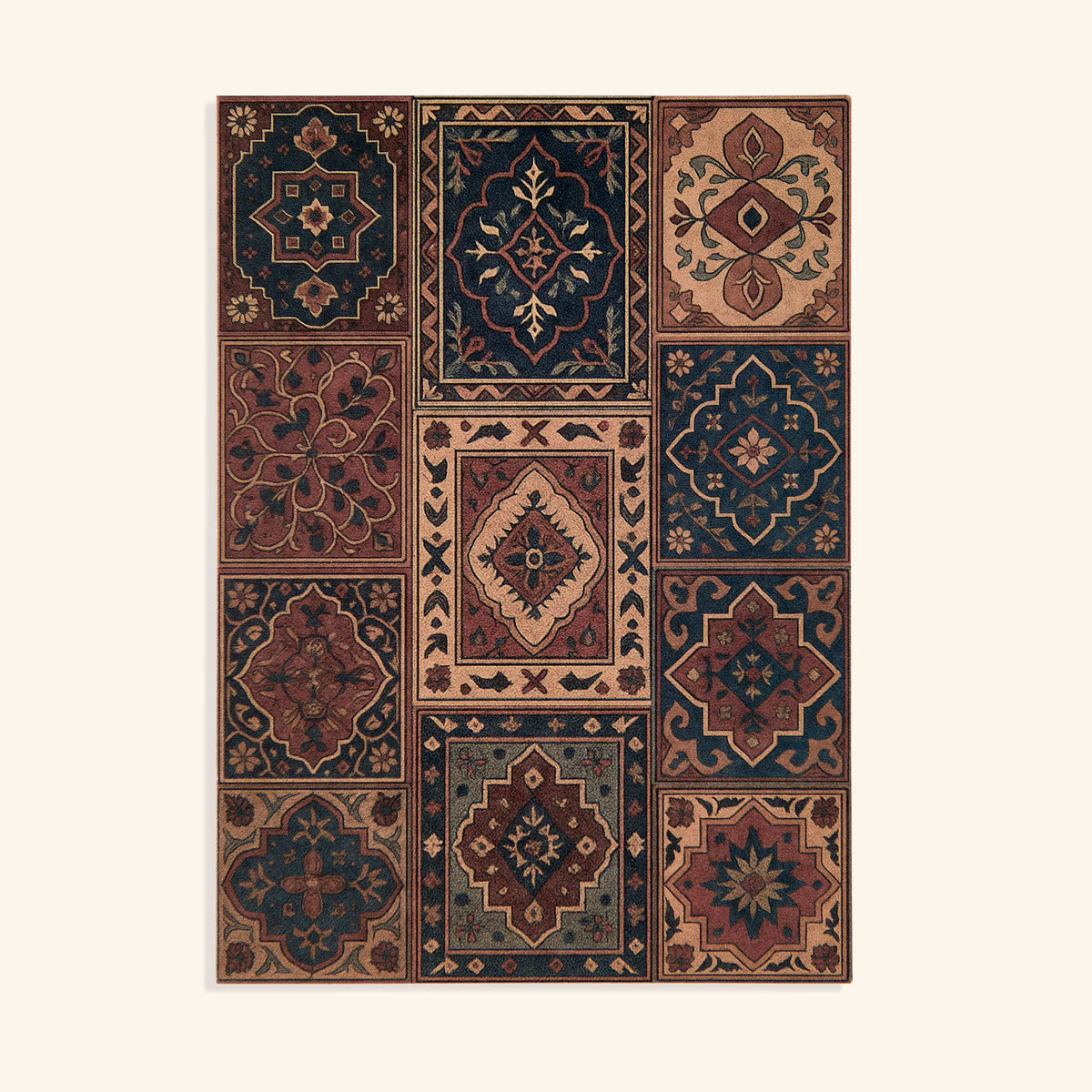 5" x 7" card with design deeply inspired by the detailed rugs of Persia