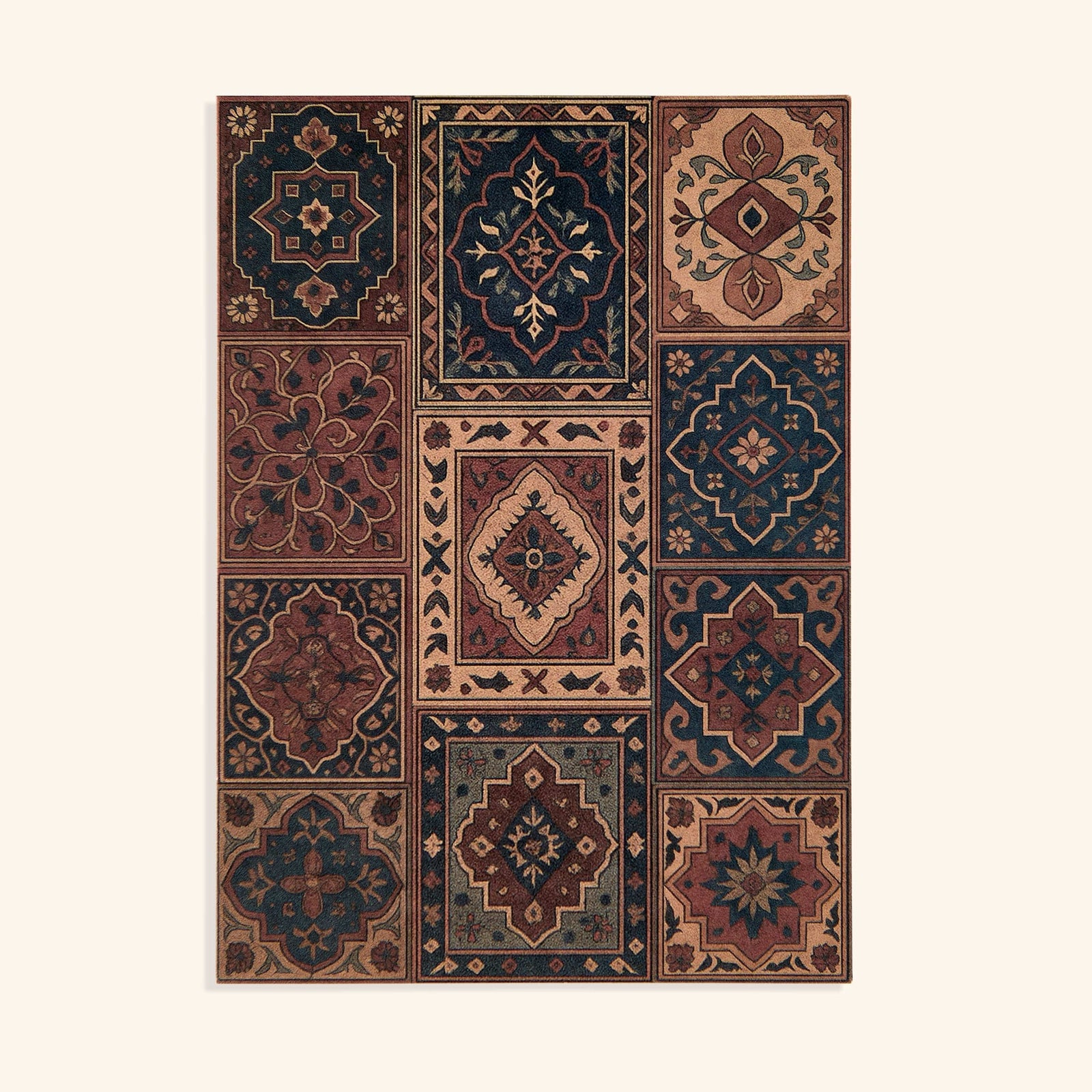 5" x 7" card with design deeply inspired by the detailed rugs of Persia