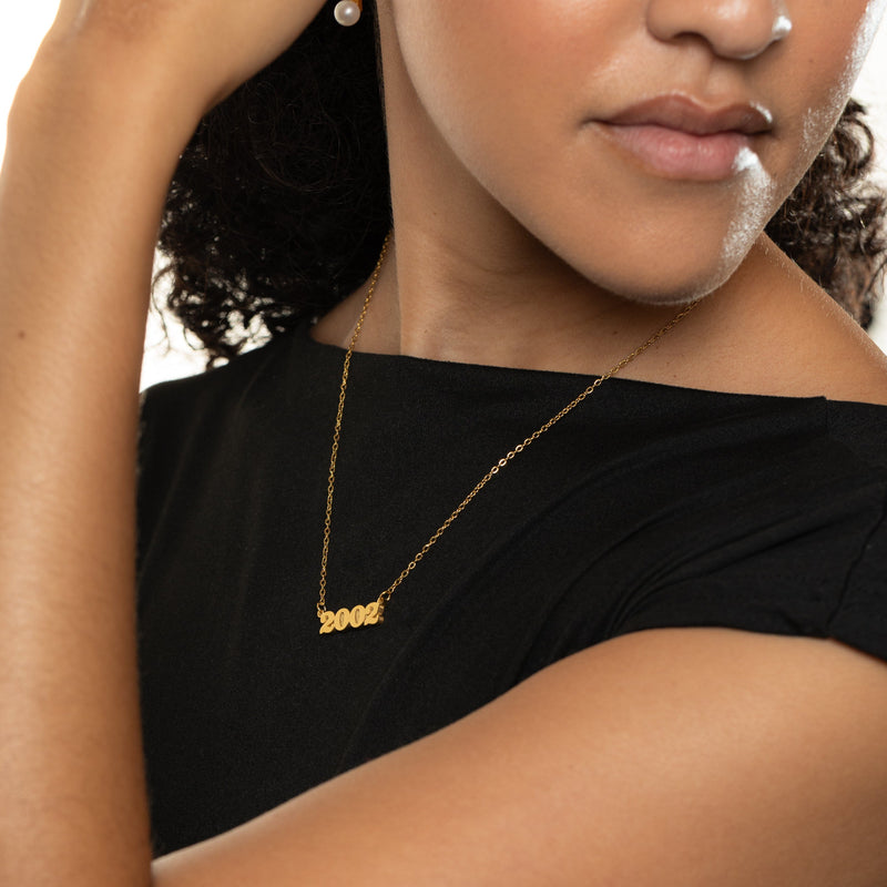 English Birth Year Necklace Nominal