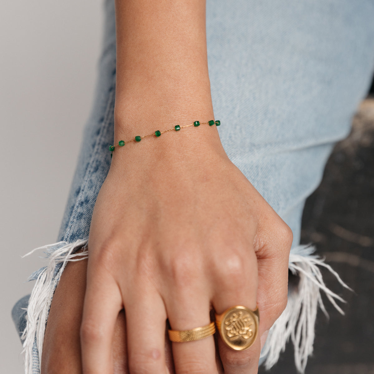 Essential Emerald Micro Bracelet - Nominal