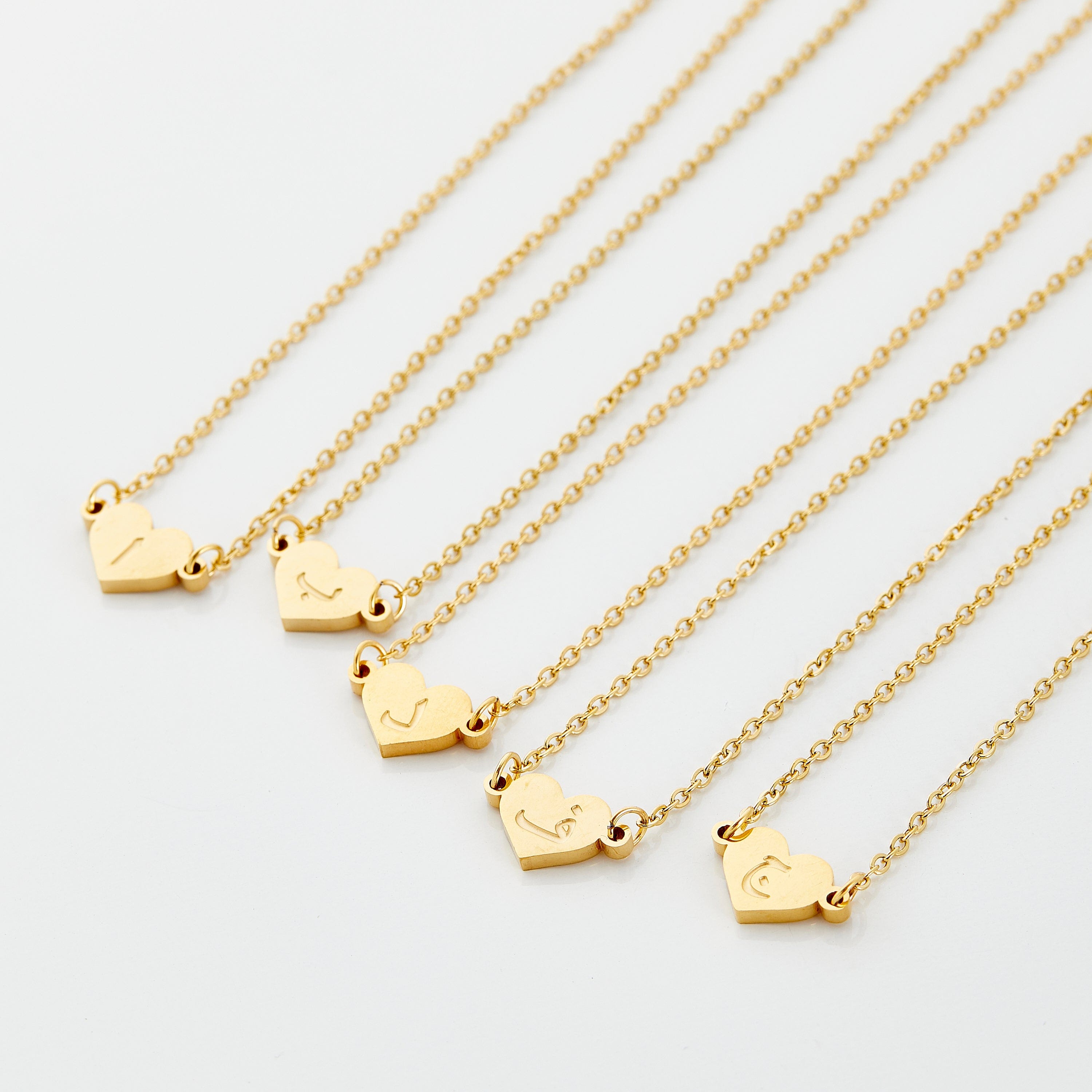 Gold Necklace: Arabic Letter – michaelacorning