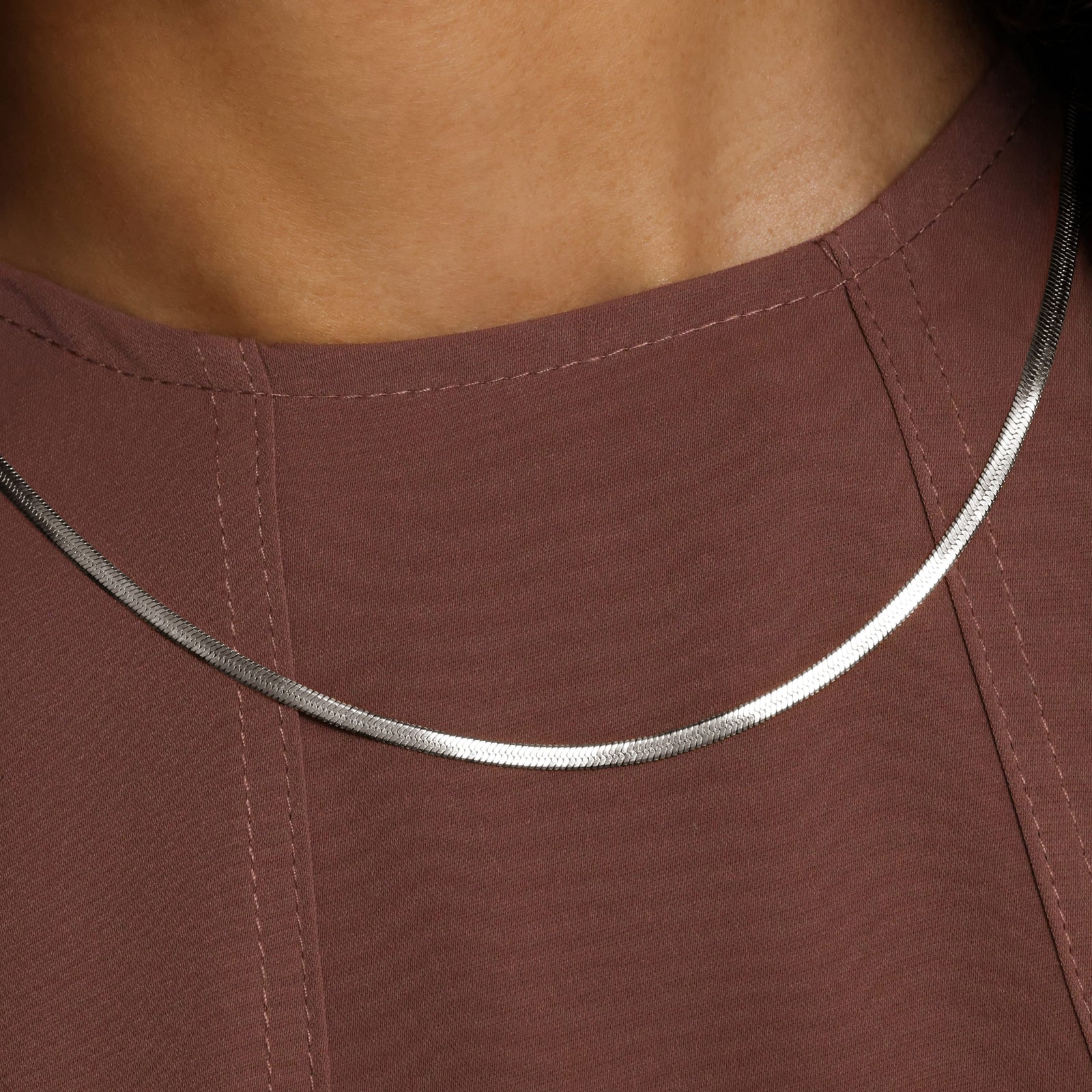 Herringbone Chain Necklace - Nominal