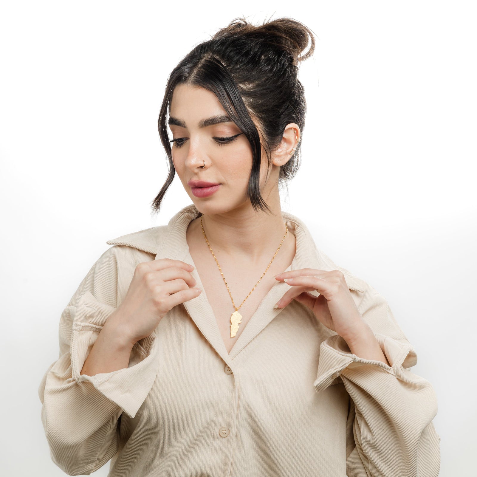 "Home is Where the Heart is" Map Necklace | Women - Nominal