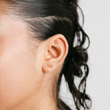 Keffiyeh Olive Branch Studs