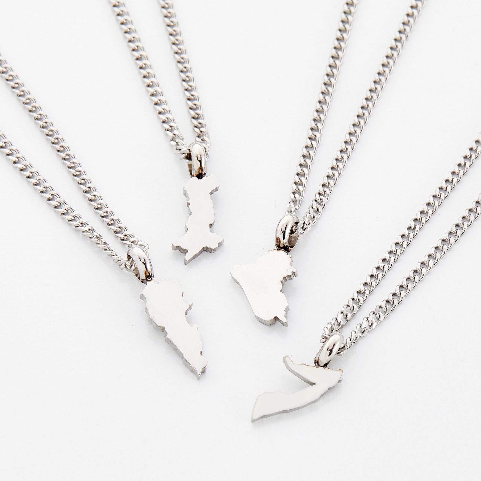 Country Map Necklace | Kids - Nominal