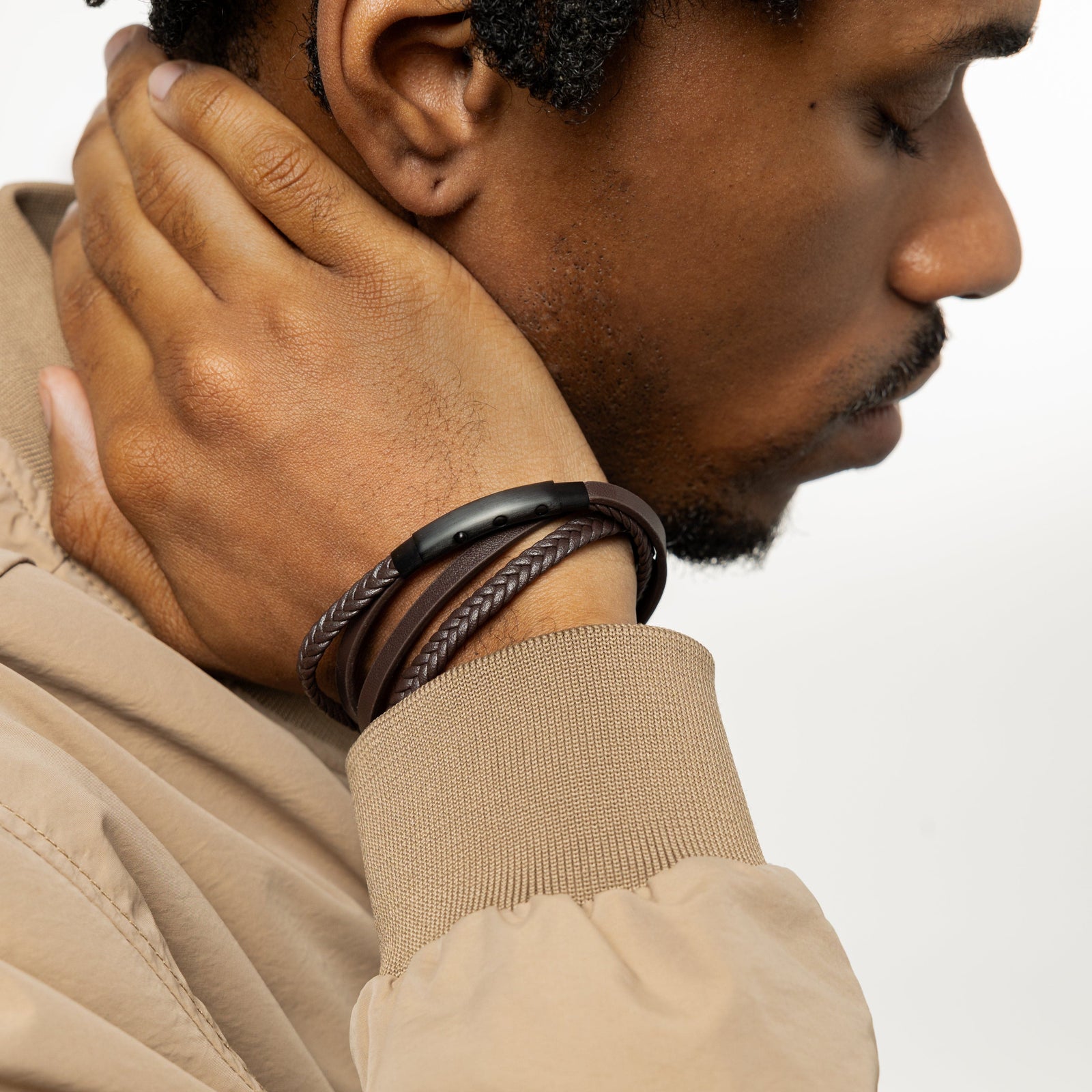Layered Leather Bracelet | Men - Nominal