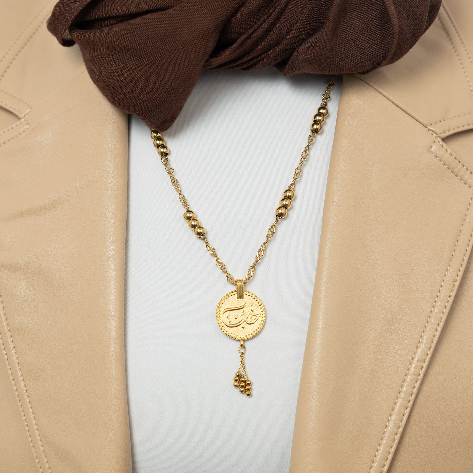 "Love" Vintage Coin Necklace - Nominal