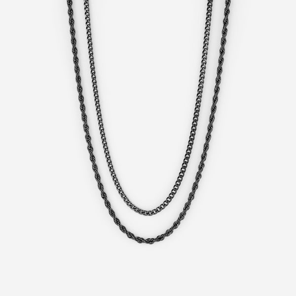 Curb + Rope Chain Stack | Men - Nominal