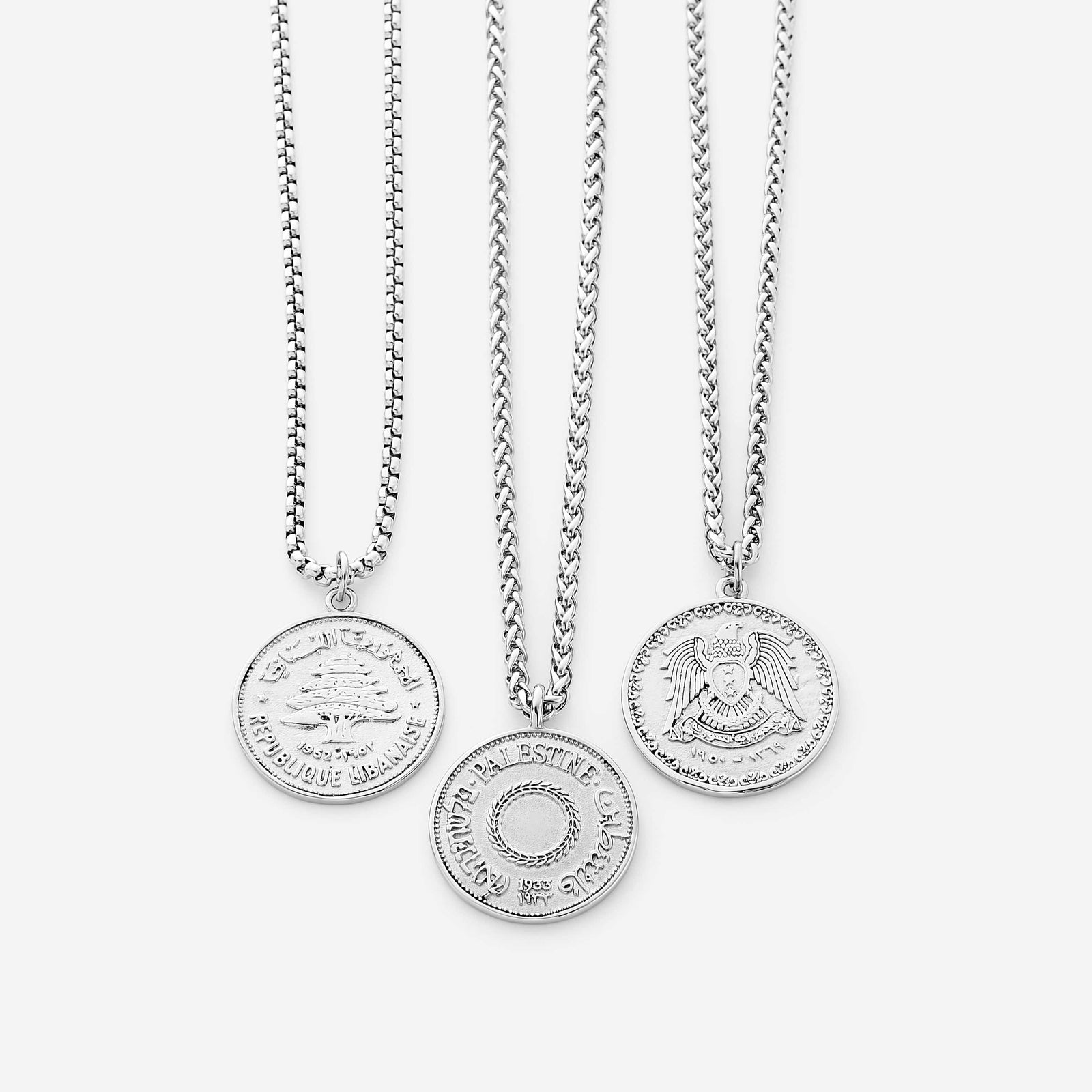 Country Coin Necklace | Men - Nominal