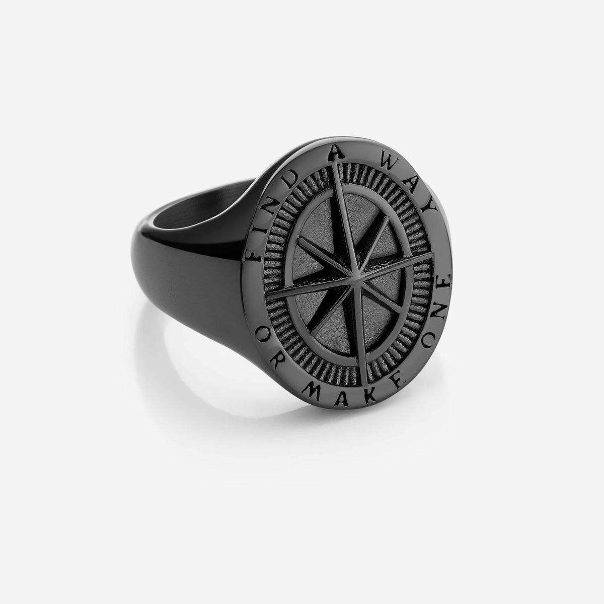 "Find a Way" Compass Ring | Men - Nominal
