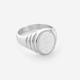 "Walk to Me, and I'll run to you" Medallion Ring | Men