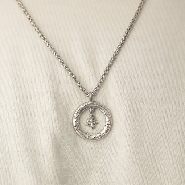 "Love of the Homeland" Lebanon Cedar Necklace | Men