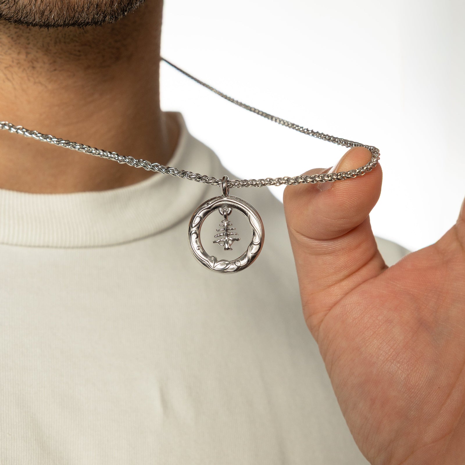 Love of the Homeland Lebanon Cedar Necklace | Men - Nominal