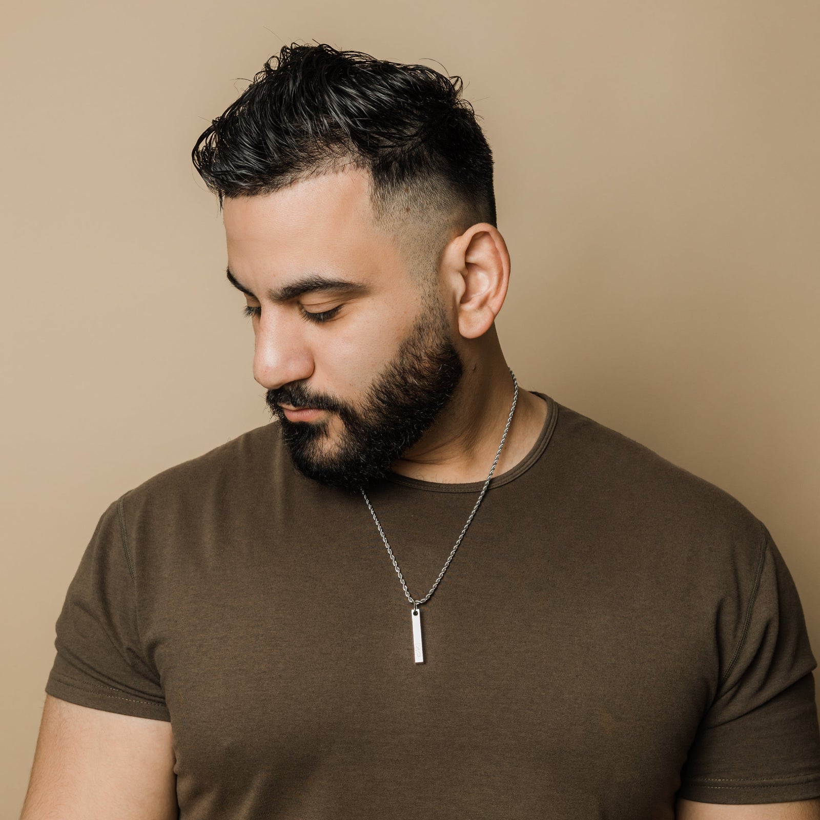 Faith 3D Bar Necklace | Men - Nominal