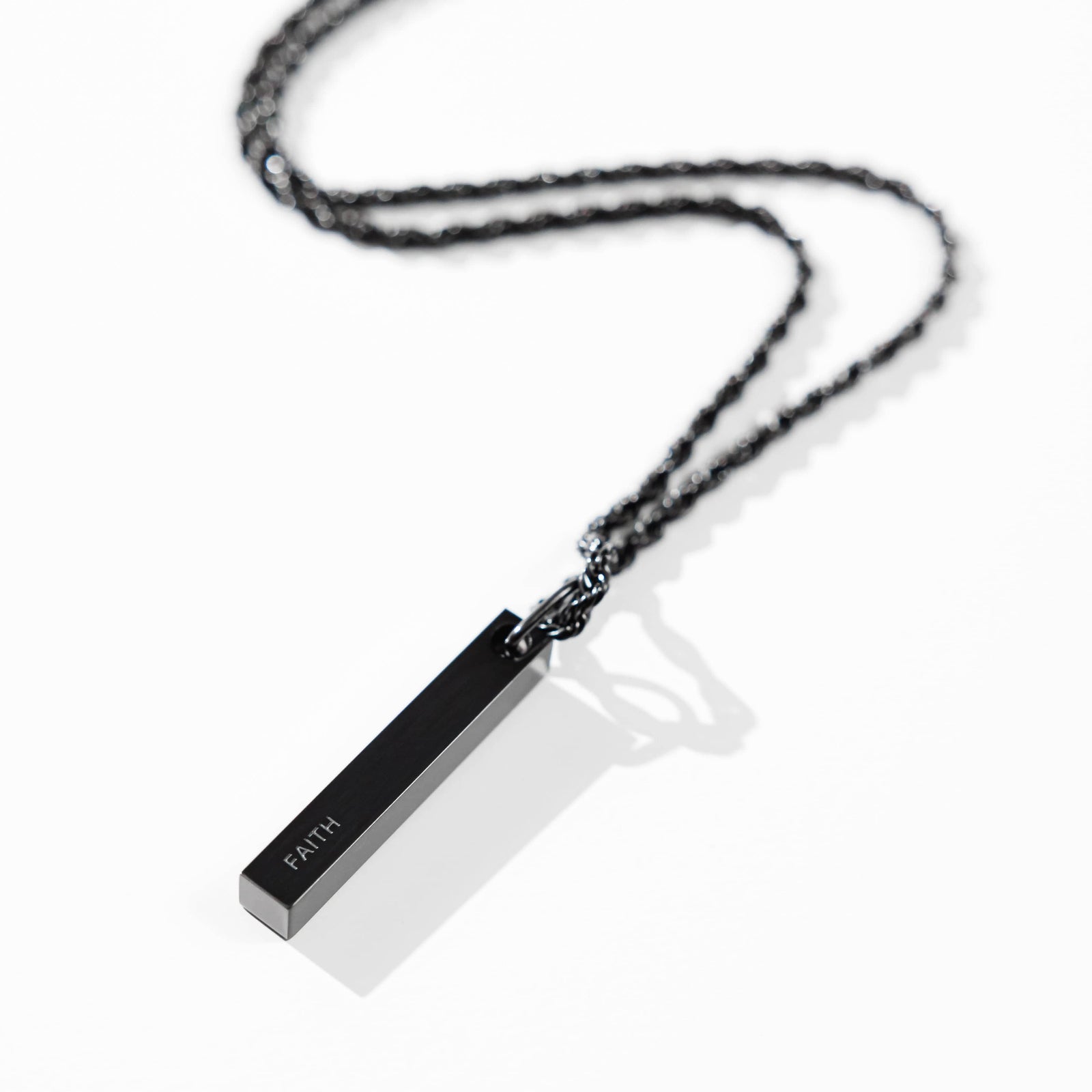 Faith 3D Bar Necklace | Men - Nominal