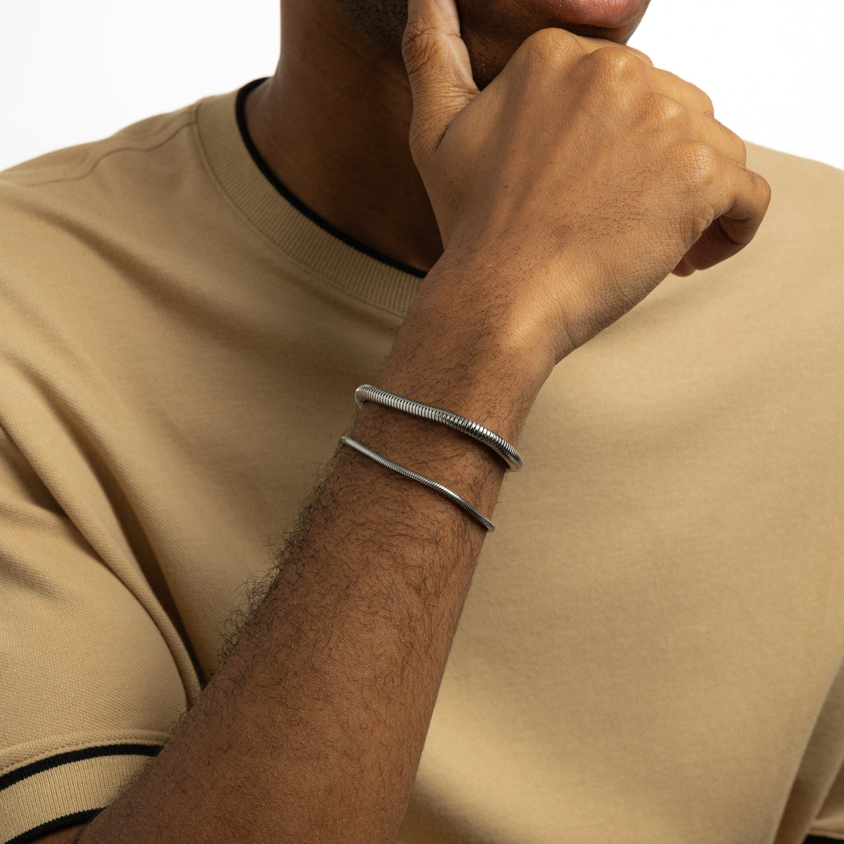 Harmony Chain Bracelet | Men Silver / 5mm / 8IN| Nominal