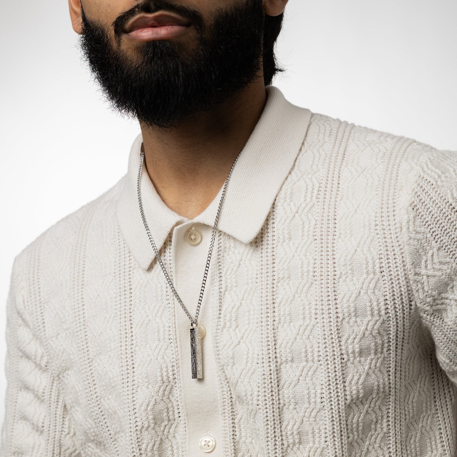 "With Hardship Comes Ease" Bar Necklace | Men - Nominal