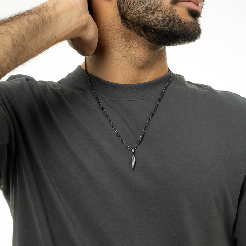 Miniature Feather Necklace | Men