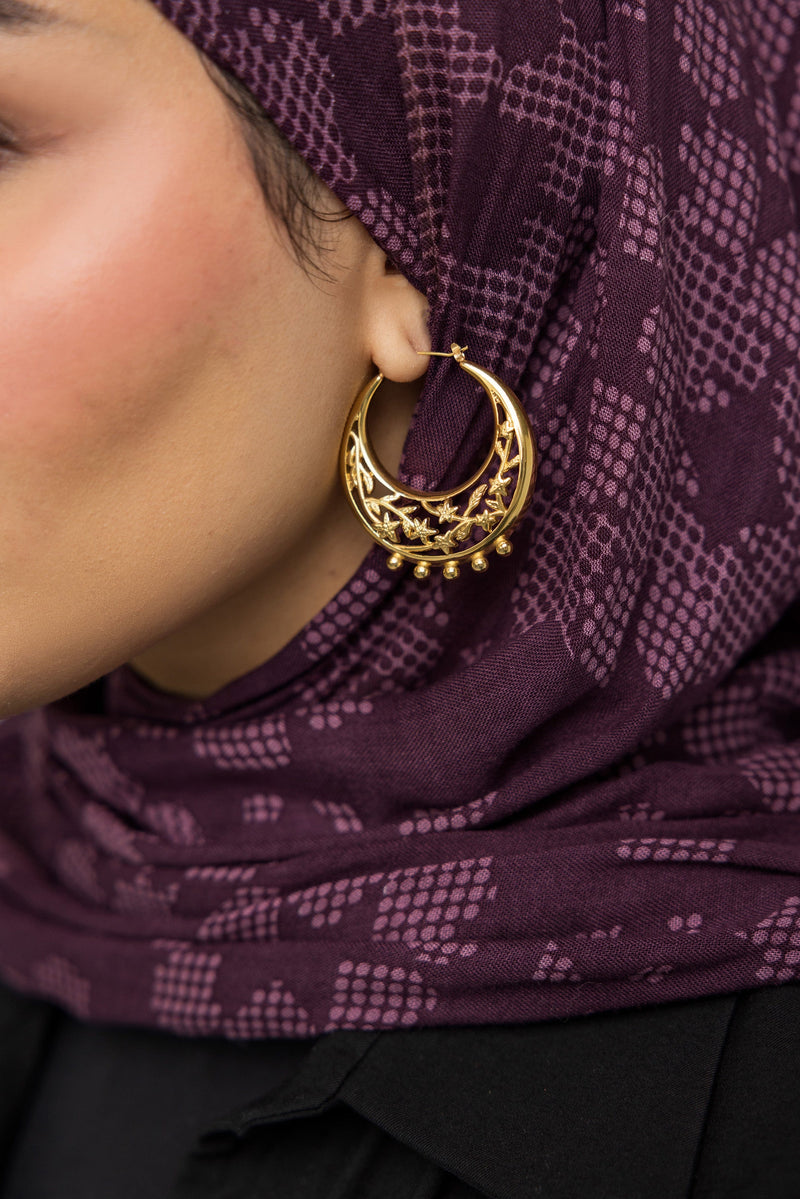 Jasmine Crescent Hoop Earrings VELA x Nominal