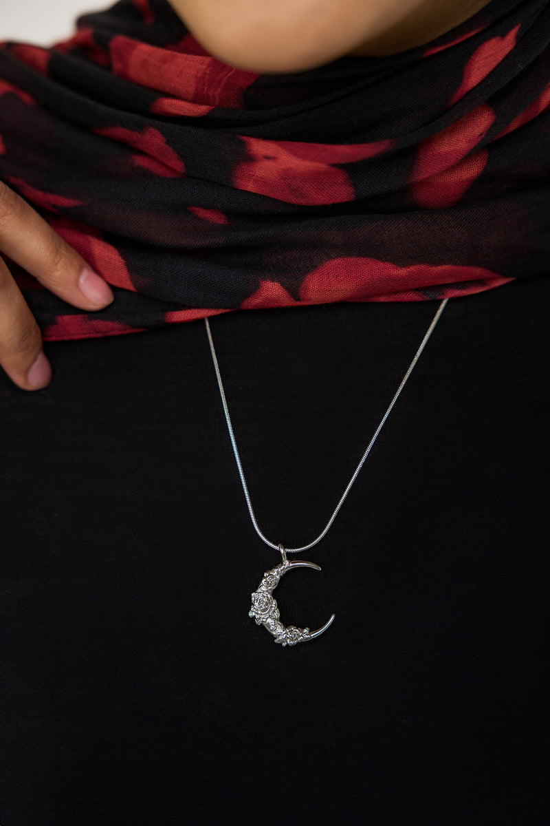 Damask Rose Crescent Necklace | VELA x Nominal - Nominal