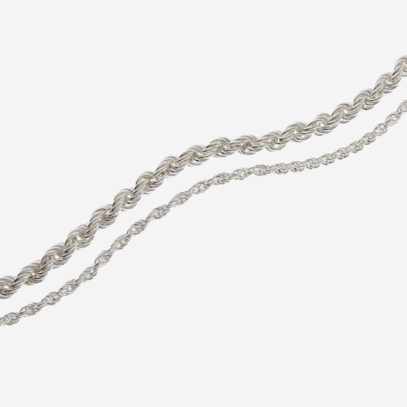 Rope Chain Necklace  | Sterling Silver - Nominal