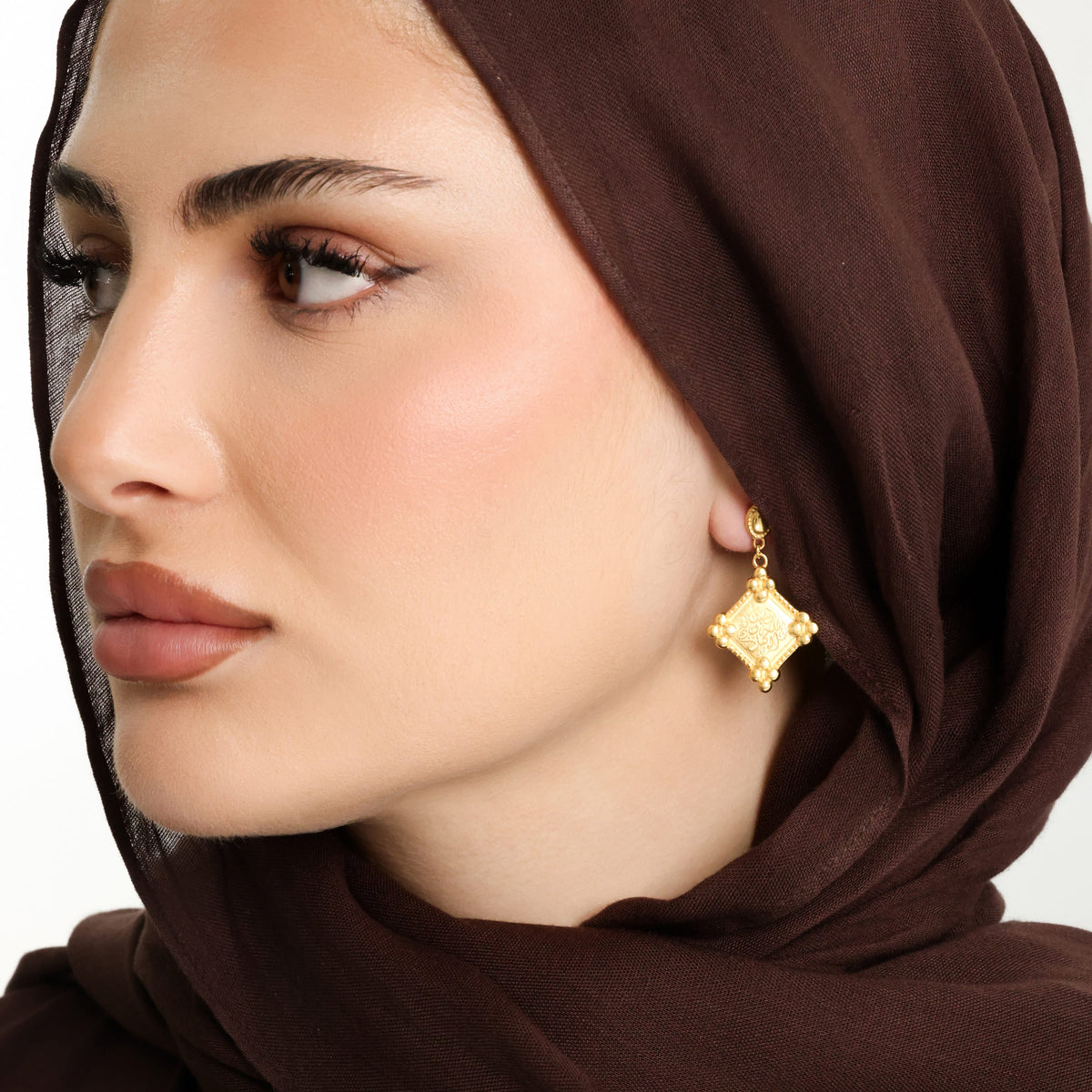 "Allah is sufficient for us" Plaque Earrings