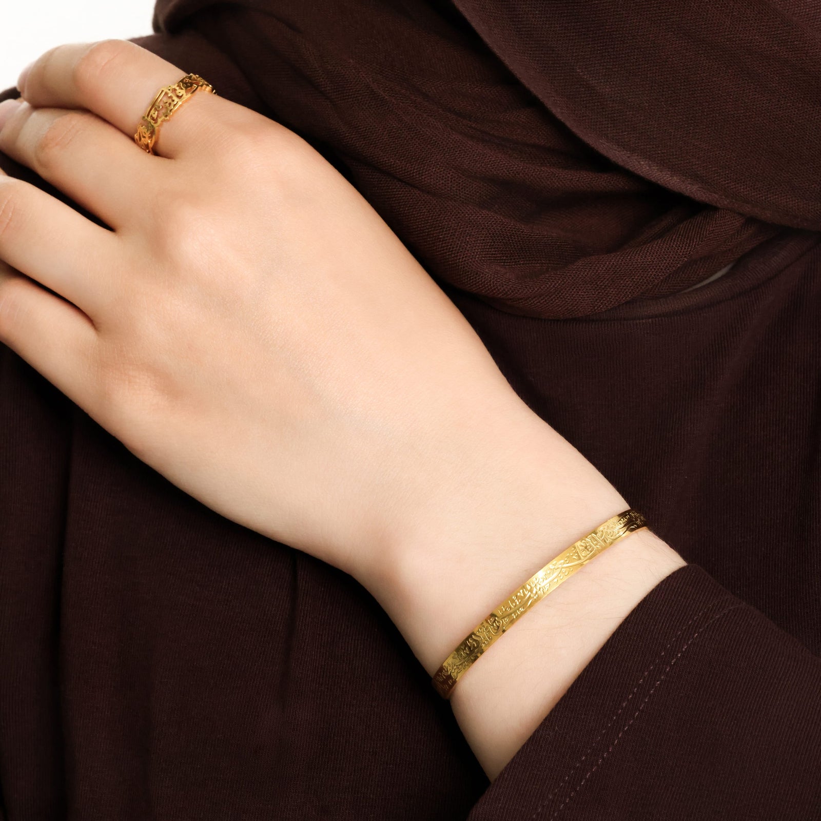 "With hardship comes ease" Cuff V2 | Women