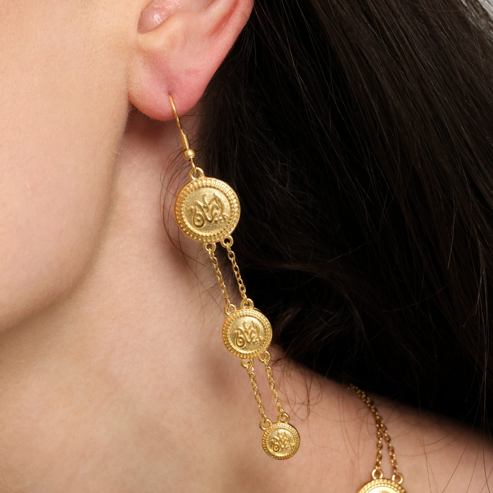 Iman | Faith Coin Earrings - Nominal