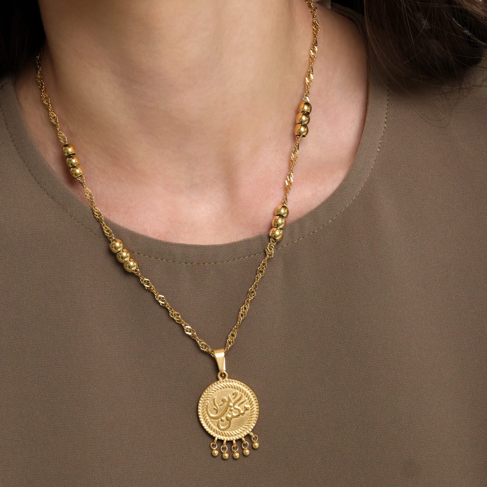 "Maktub" Vintage Coin Necklace - Nominal