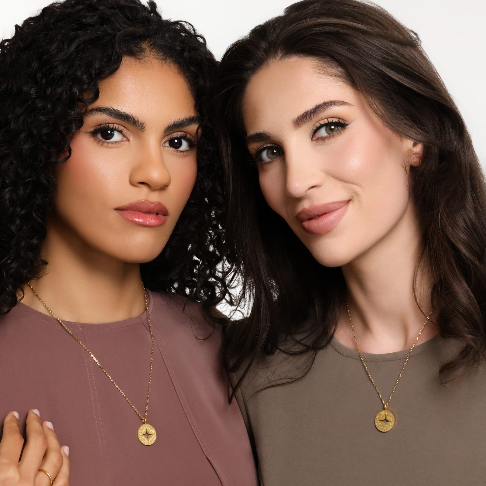 "I'm with you" Best Friend Necklace Set - Nominal